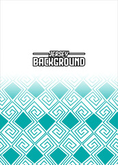 Greek motif in turquoise gradients on a clean white base for heritage styling.