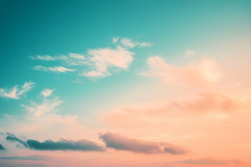 Obraz premium sunset sky with clouds