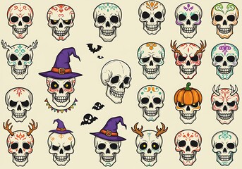 Fototapeta premium Sugar Skull Symphony