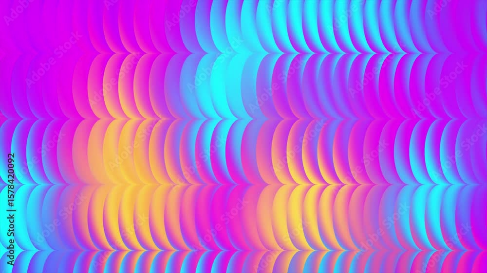Poster a mesmerizing animated background featuring an abstract pattern of colorful gradient shapes. perfect