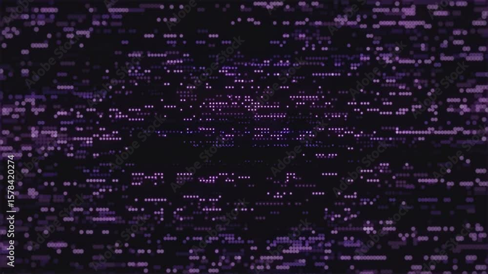 Aufkleber this video features a static screen filled with a purple, glitching effect. the screen shifts and fl