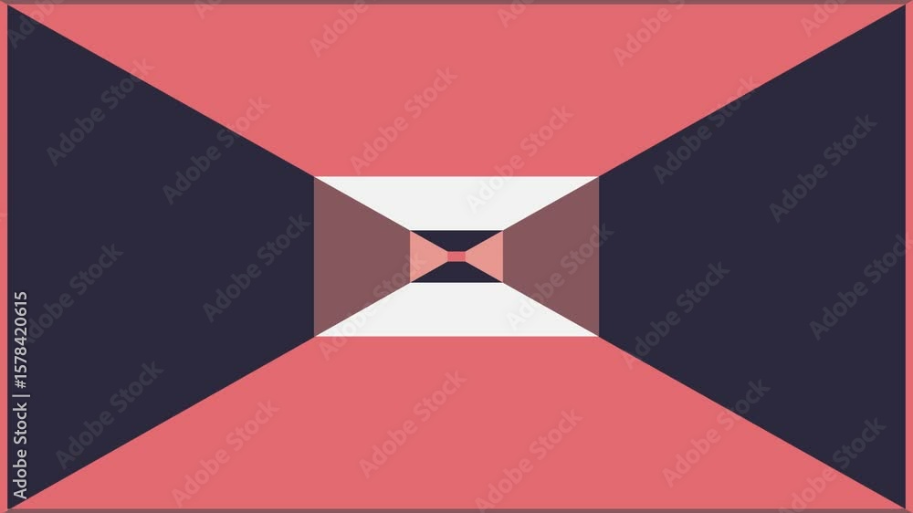 Poster a visually stimulating animated loop featuring abstract geometric shapes in vibrant colors. perfect 