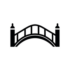 Bridge Arch Logo Icon Vector Illustration