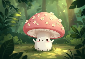 Forest Bloom's Gentle Embrace