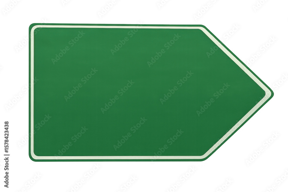 Poster empty arrow shaped traffic sign pointing right with transparent background, perfect for customizatio