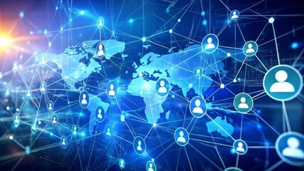 Global Connection and Networking Concept - Seamless Communication Technology - Powered by Adobe