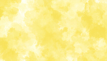 Fototapeta premium Yellow watercolor background with soft texture and bright warm tones for design