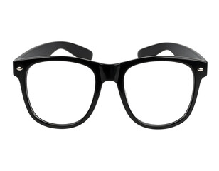 Black rim glasses eyewear on black