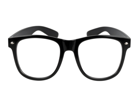 Black rim glasses eyewear on black
