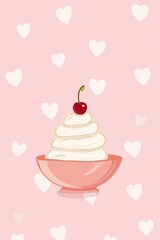 ice cream 2D illustration