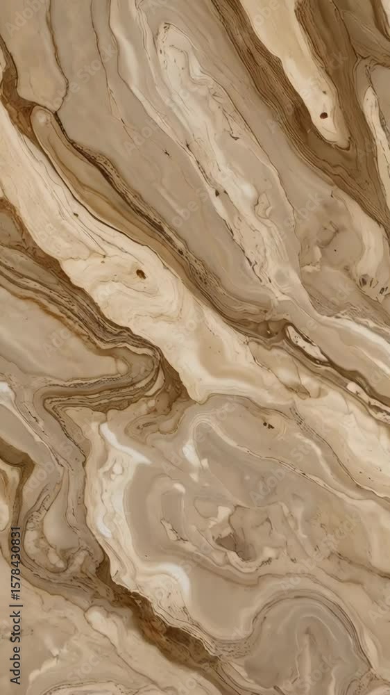 Poster abstract beige and brown fluid art texture background with swirling patterns and marbled effect for 