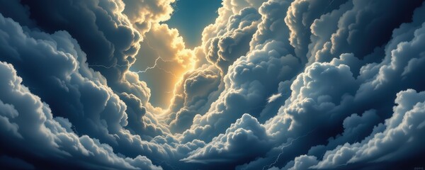 the air thickens, your skin tingles, and every sound feels amplified as the clouds collapse inward, lightning flickering behind them