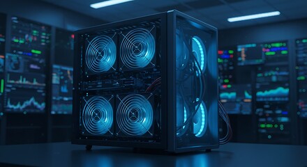 Industrial computer in server room