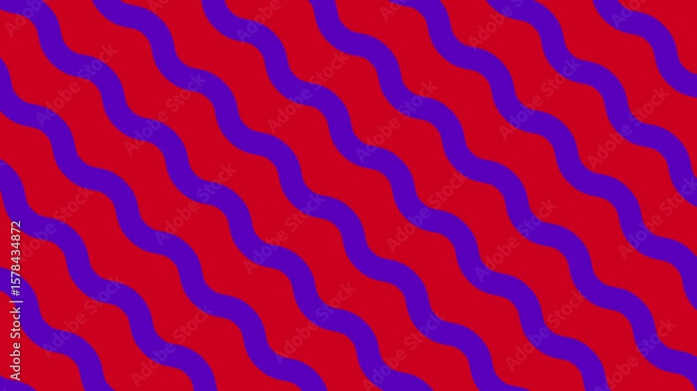 Poster animated background featuring a red and purple wavy line pattern. great for visual effects or as a b