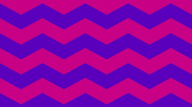 A simple, animated background featuring a repeating chevron pattern in shades of pink and purple