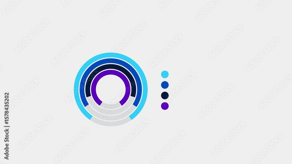 Aufkleber a simple and minimalist loading animation with concentric circles. this animation is perfect for web