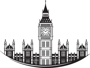 Big Ben and Parliament Building Illustration