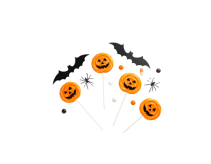 Isolated candy balloons on white background.
