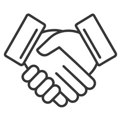 handshake vector icon