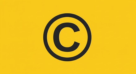 Circle letter on yellow background