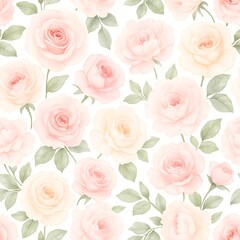 Romantic Botanical Illustration with Gentle Blossoms for Wedding and Love Themes.

