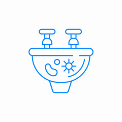 sink faucet icon sign vector