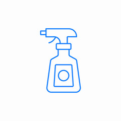 spray bottle water icon sign vector