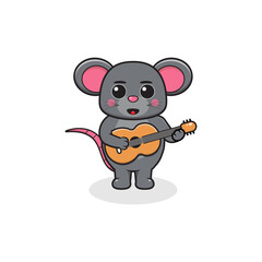 Cute cartoon animals with guitars. Cute animal vectors. Illustrations featuring various animals. Animals playing musical instruments. Cartoon animals playing music

