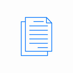 stacked papers icon sign vector