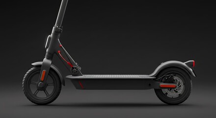 Electric scooter studio shot