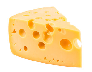 Chunk of cheese on black background