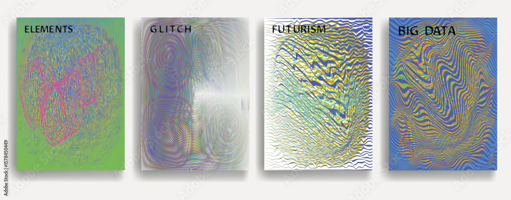 Poster abstract flow lines background . wavy stripes . striped linear pattern . poster collection with smoo