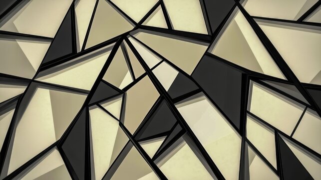 retro outline pattern in bold angular shapes with high contrast shadow styling