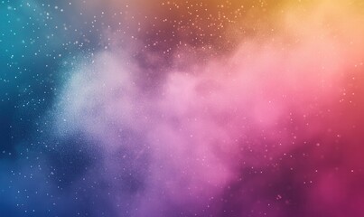 Naklejka premium soft granular gradient, pastel particle dust texture, floating colorful mist abstraction