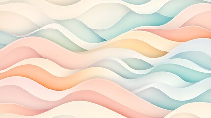 Fototapeta premium Pastel wavy background