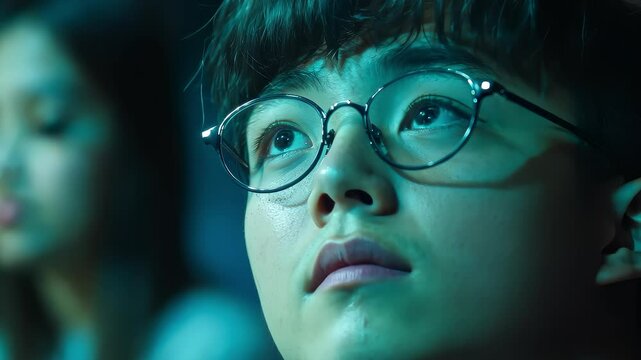 Focused Young Man Attentively Listening and Thinking