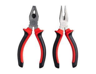 Two pliers side by side isolated