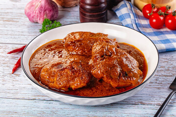 Indian chicken thights tikka massala