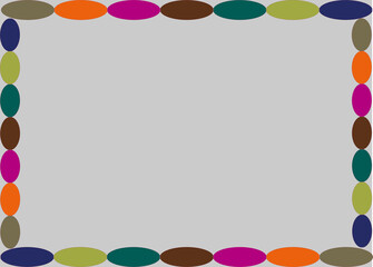 frame made of colorful candies