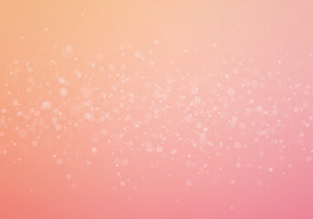 Smooth gradient background from peach to blush pink with small white bokeh particles scattered softly, soft feminine tone, suitable for skincare or wellness products