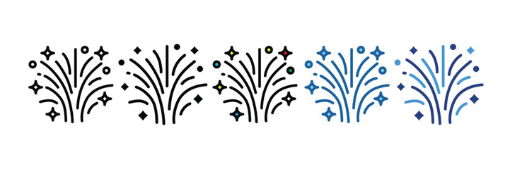 Fireworks  Icon Element For Design