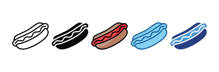 Hot Dog  Icon Element For Design