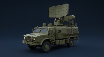 Military radar truck vehicle