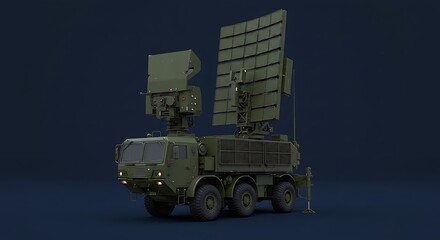 Mobile military radar system