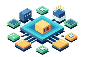 Isometric vector icon of a house, perfect for illustrating urban real estate or city map designs