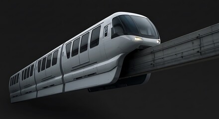 Modern elevated monorail transport
