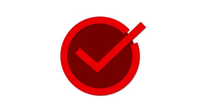 Red check or tick icons for web choice and success