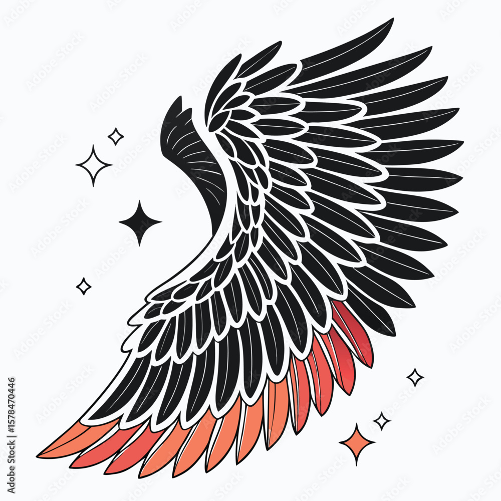 Poster symmetrical stylized design featuring a pair of abstract shapes created with vector graphics in cmyk