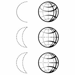 globe icon set