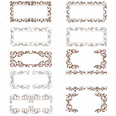 Obraz premium set of decorative elements